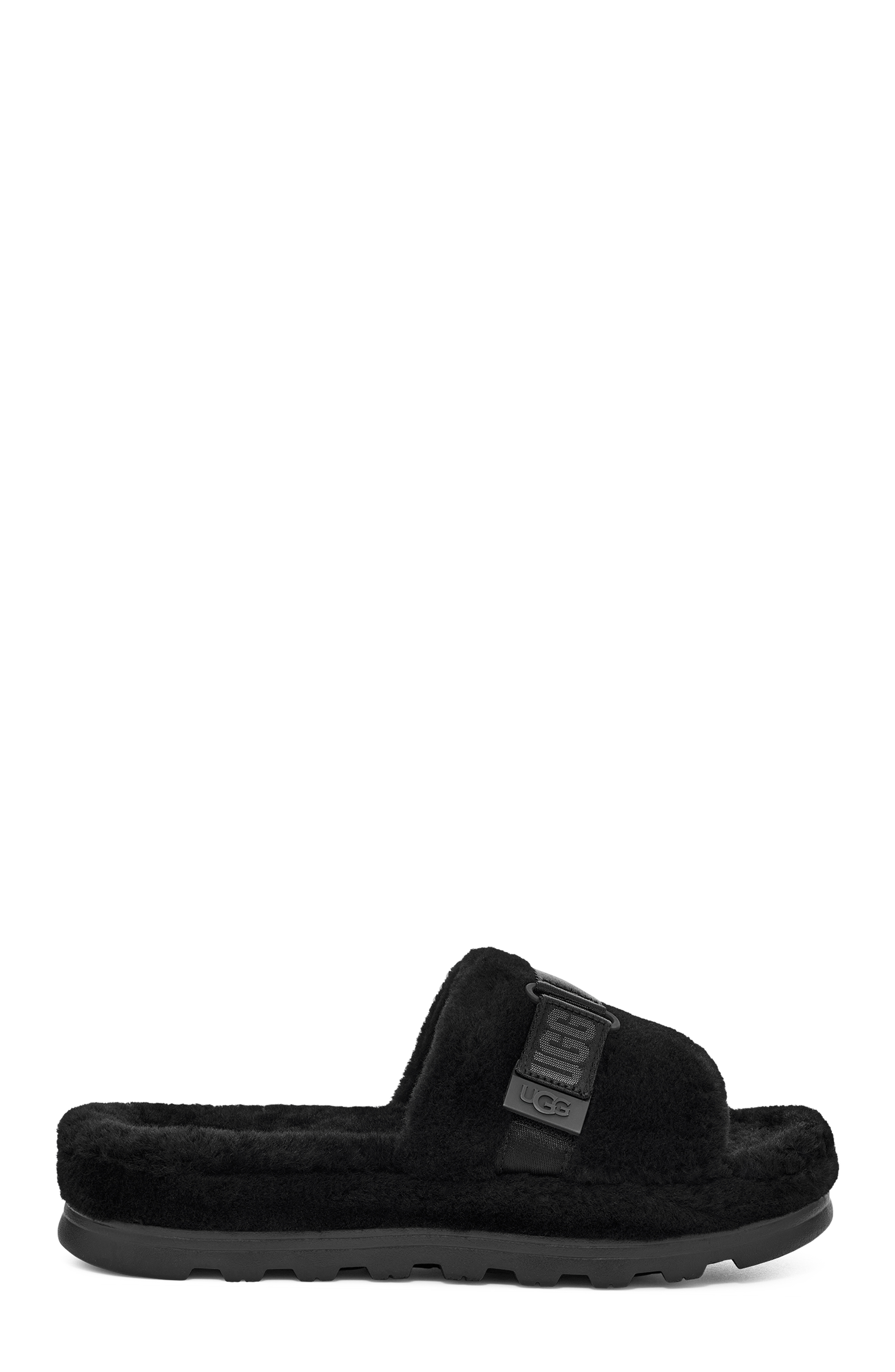 UGG Mule Fluff Up pour Homme in Black, Taille 43, Textile