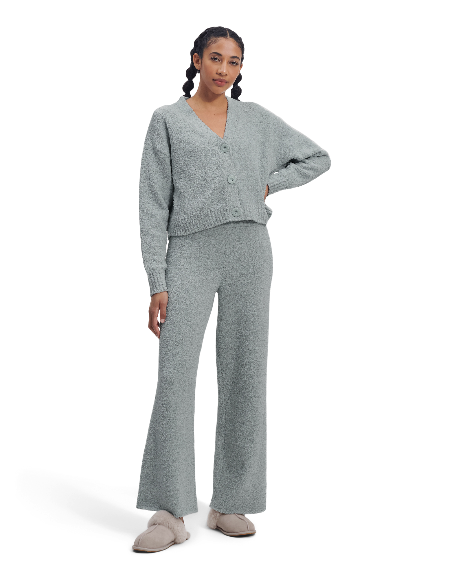 UGG Cardigan Nyomi pour Femme in Sidewalk, Taille L, Mélange De Polyester