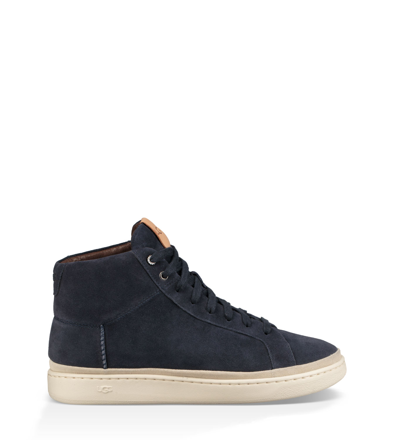 UGG Cali High Fringe Men’s 10 Black Suede High Top Sneakers Casual Lace Up Shoes UGG Men main image 2
