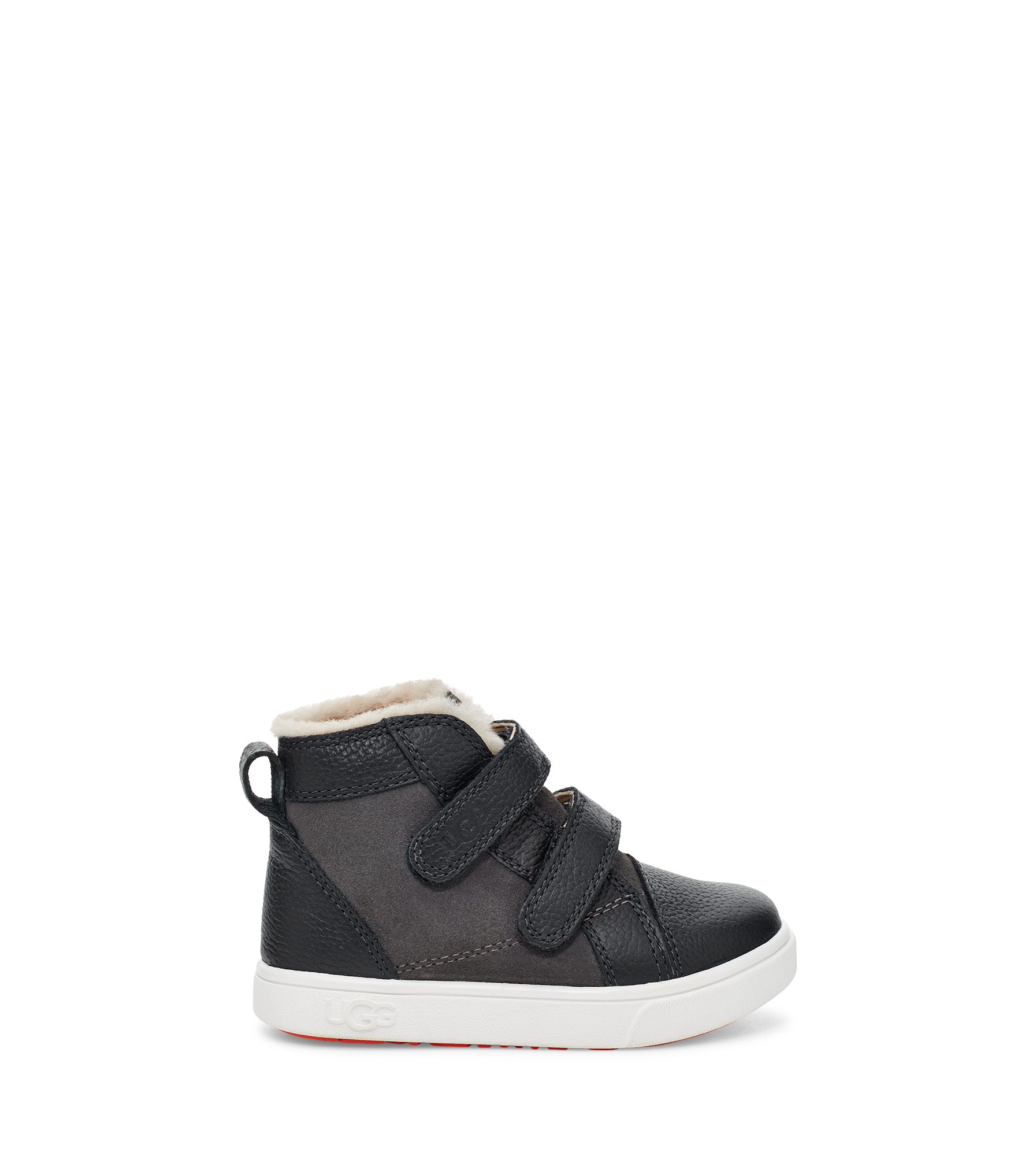 UGG Rennon II Basket pour Grand Enfant in Black, Taille 23.5, Cuir