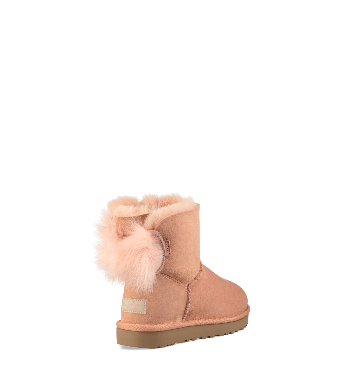 fluff bow mini boot