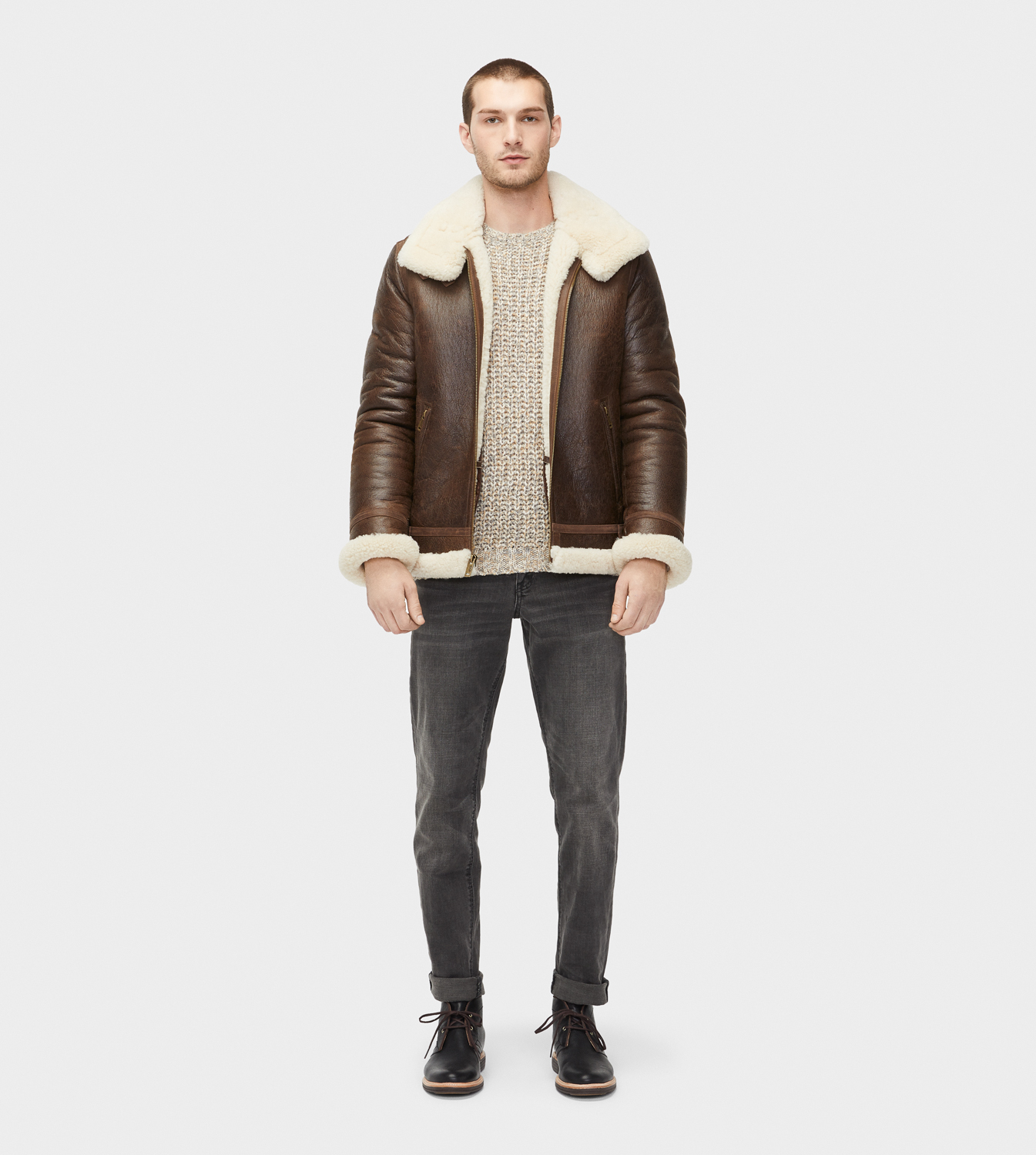Ugg sales aviator jacket