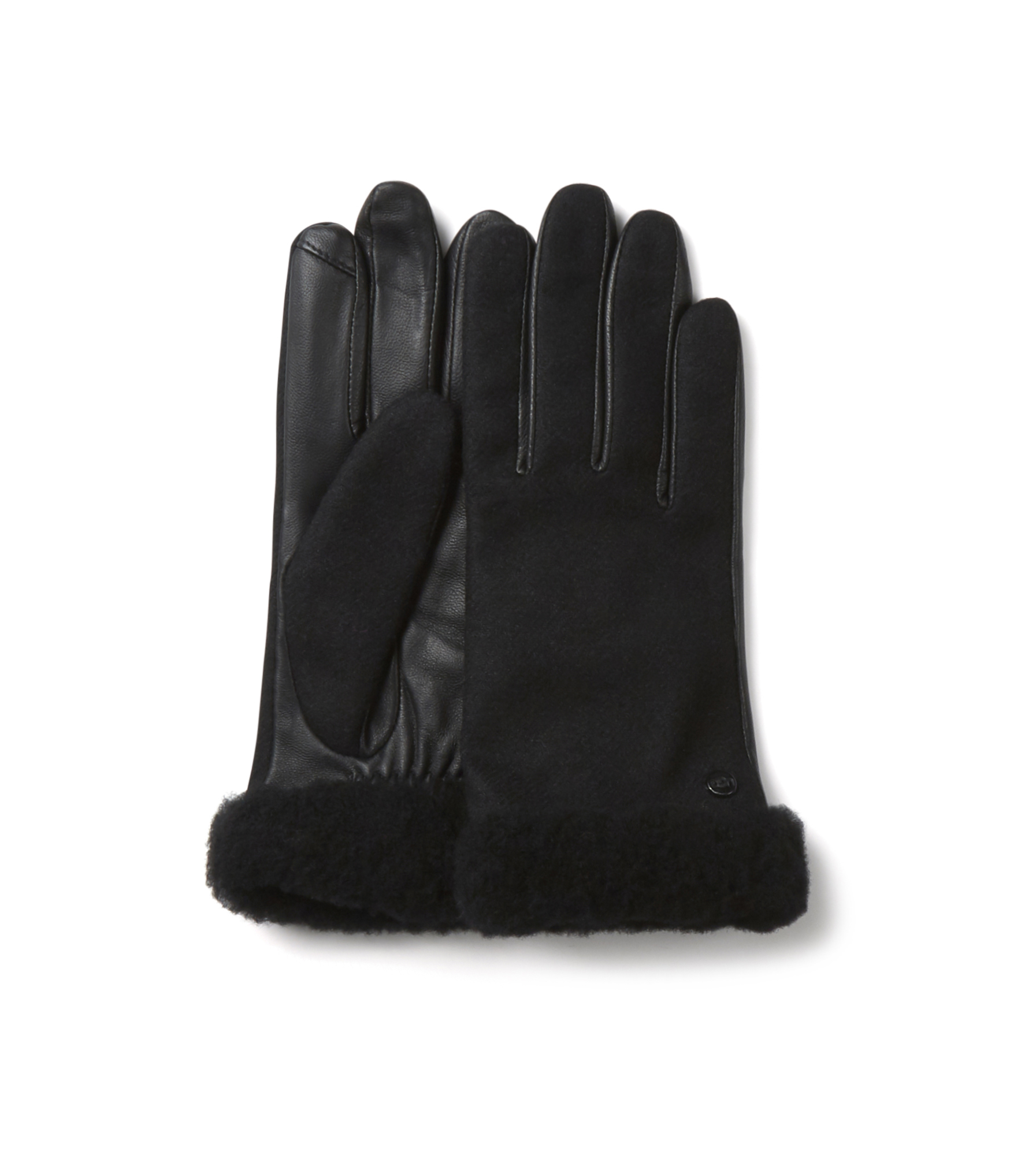UGG Fabric Leather Shorty Tech Glove for Women | UGG® UK