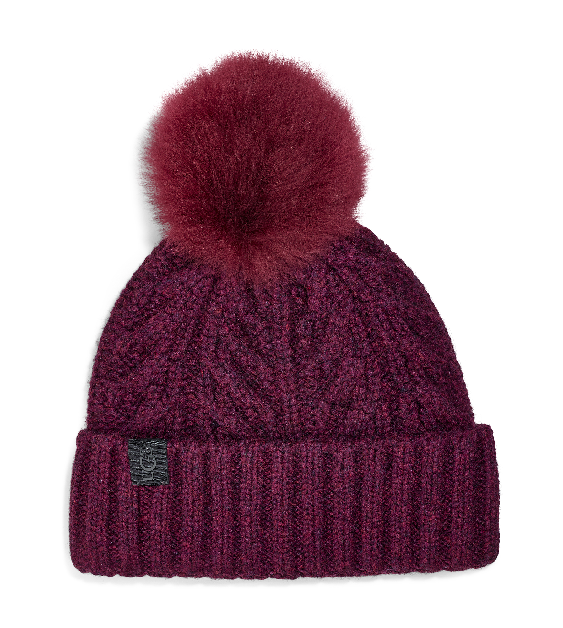 ugg cable pom beanie