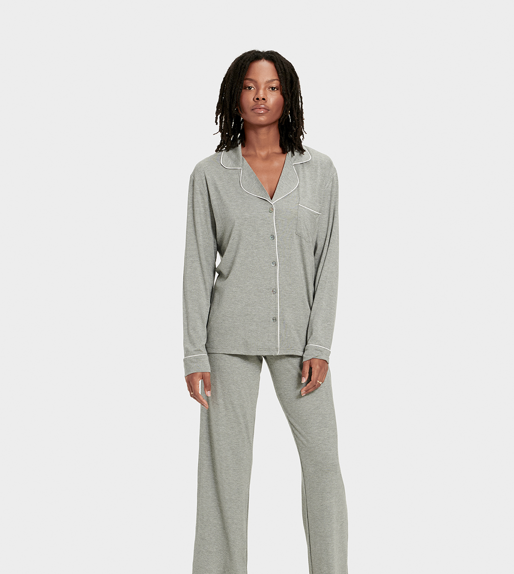 UGG Lenon Set Pyjamas pour Femme in Grey, Taille L