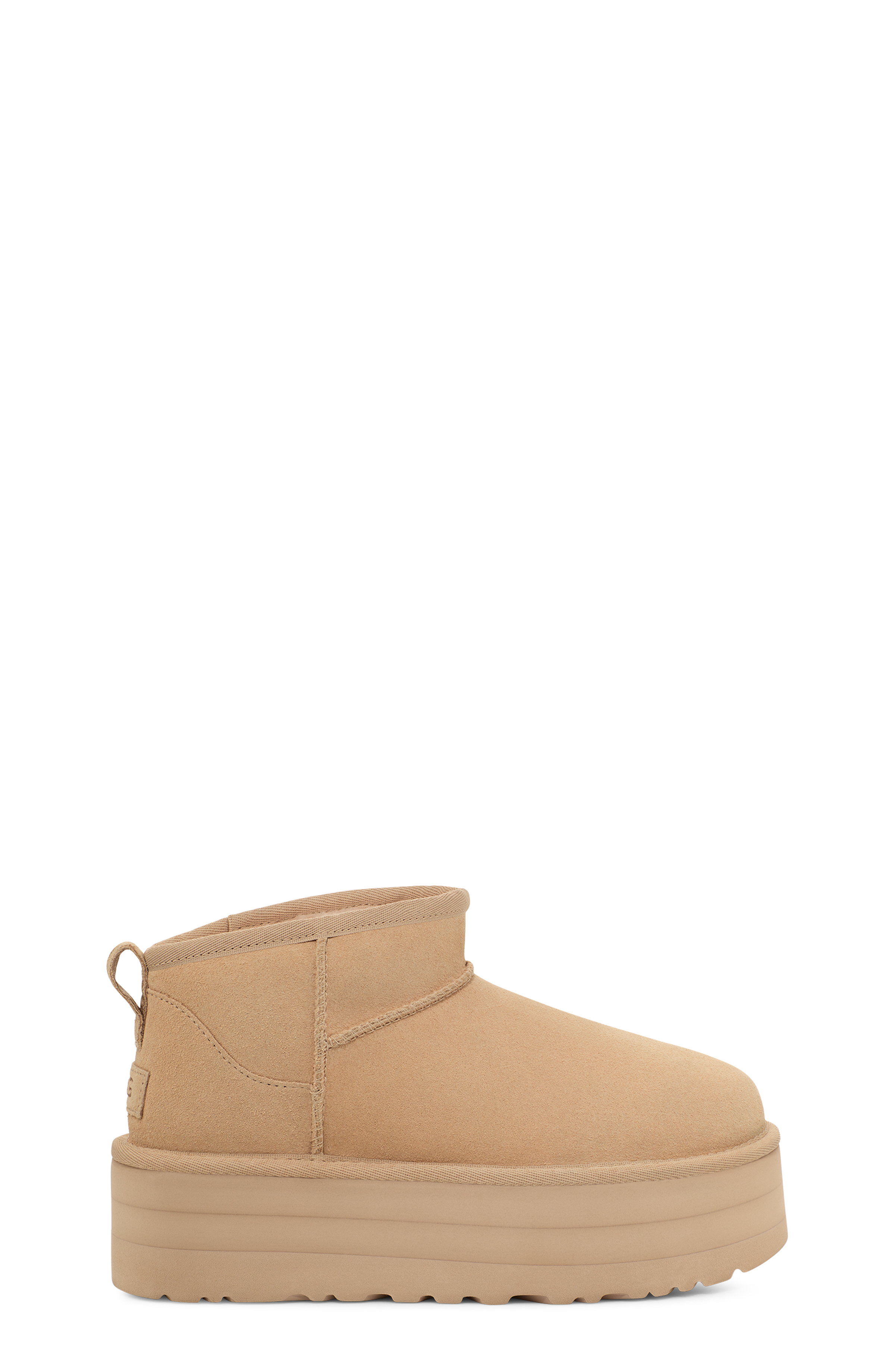 UGG Botte Classic Ultra Mini à plateau pour Femme in Brown, Taille 43, Suède