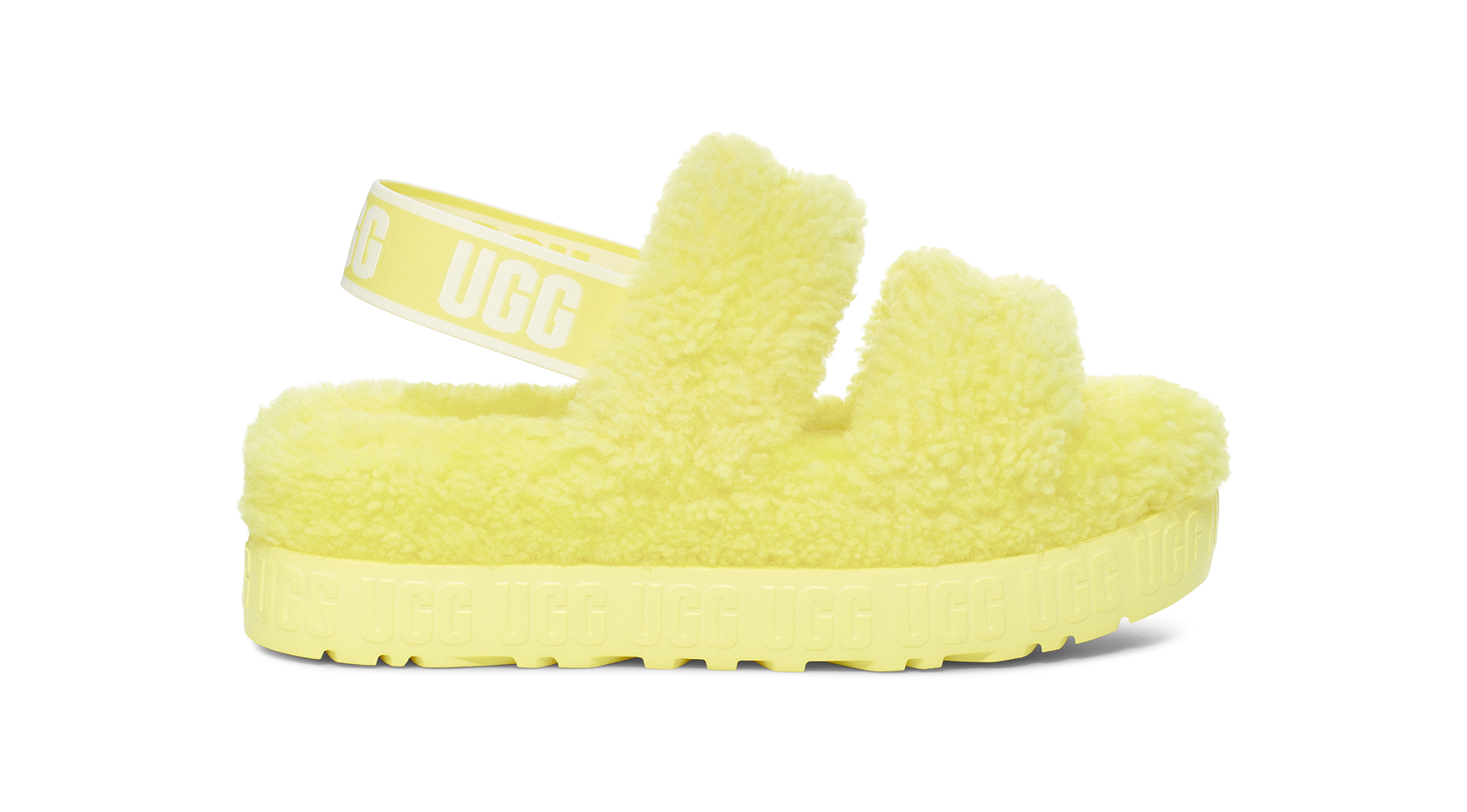 yellow ugg slides