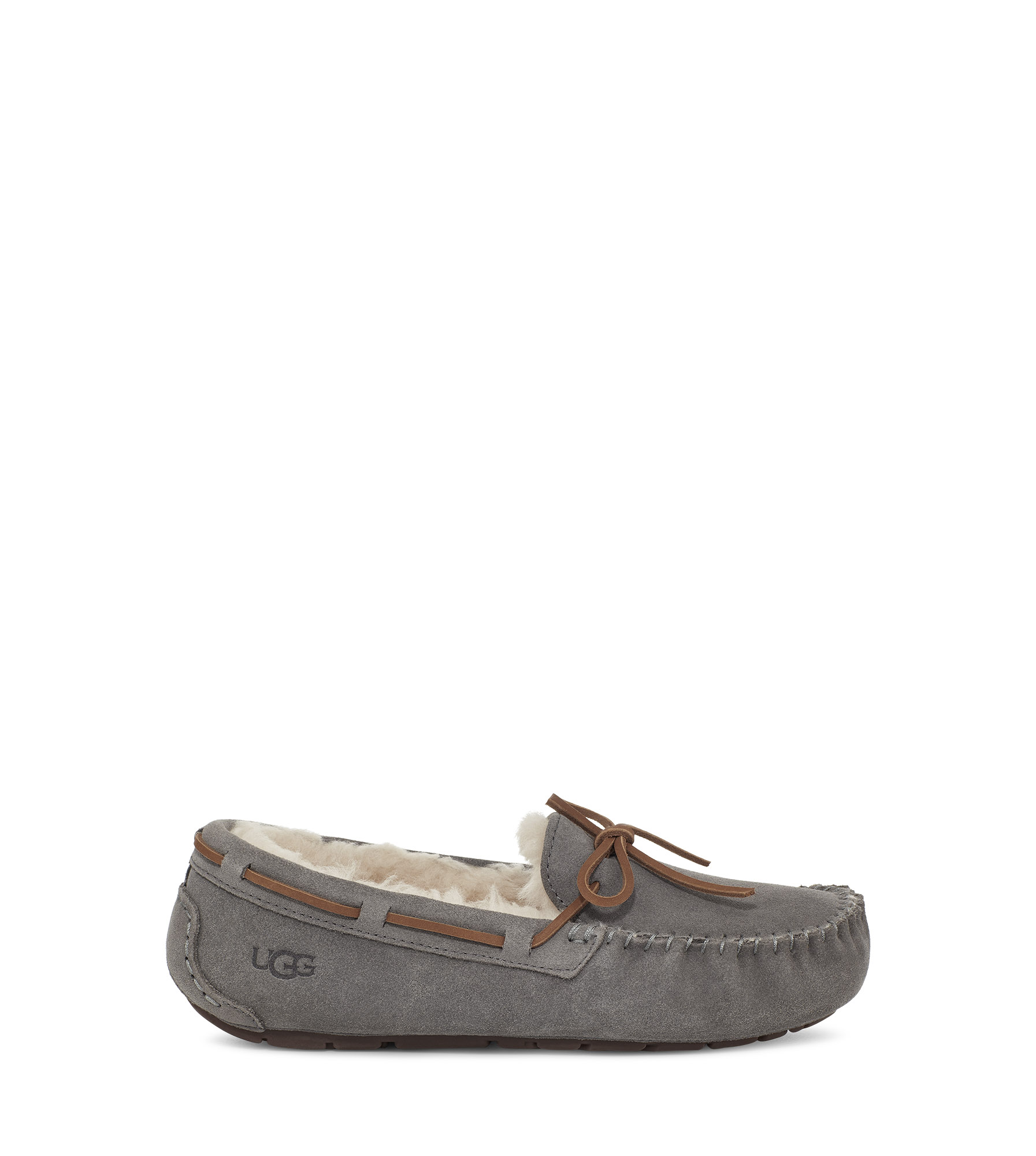 UGG Dakota Chaussons pour Femme in Grey, Taille 36, Suède