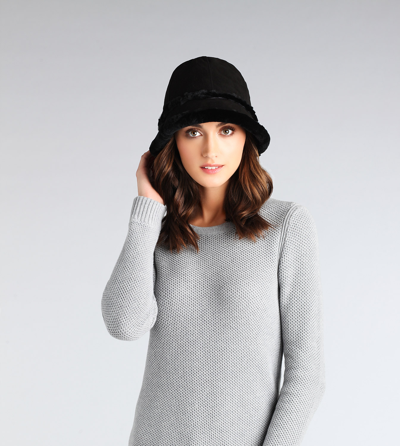 UGG® City Bucket Hat with exposed 