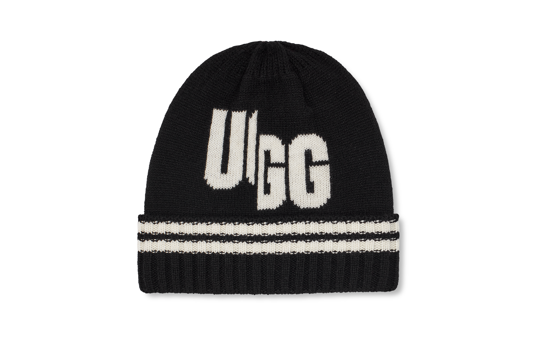 UGG Broken Logo Beanie in Black, Taille O/S