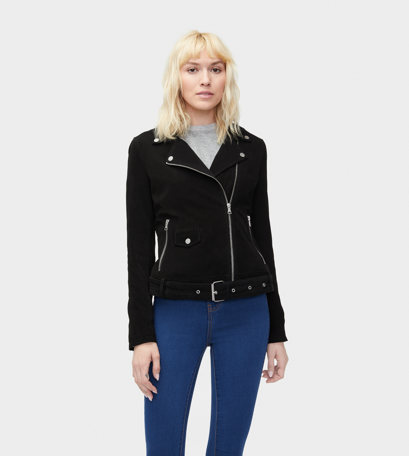 ugg suede moto jacket