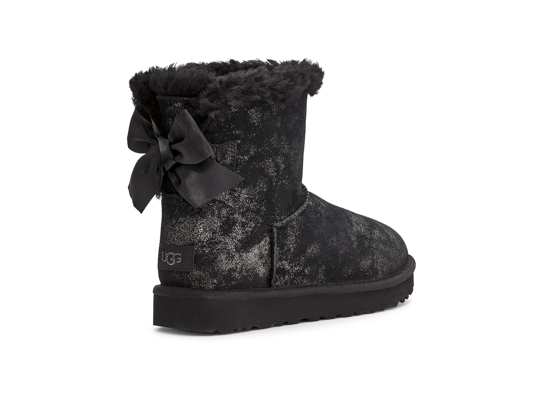 ☆【UGG】☆UGG W Mini Bailey Bow ll Shimmer☆Nightfall☆ UGG Mini Bailey Bow II Shimmer Nightfall Boots - Women's