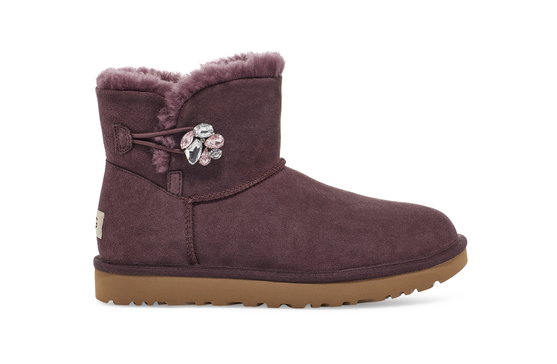 Ugg boots mini bailey button schwarz cheap