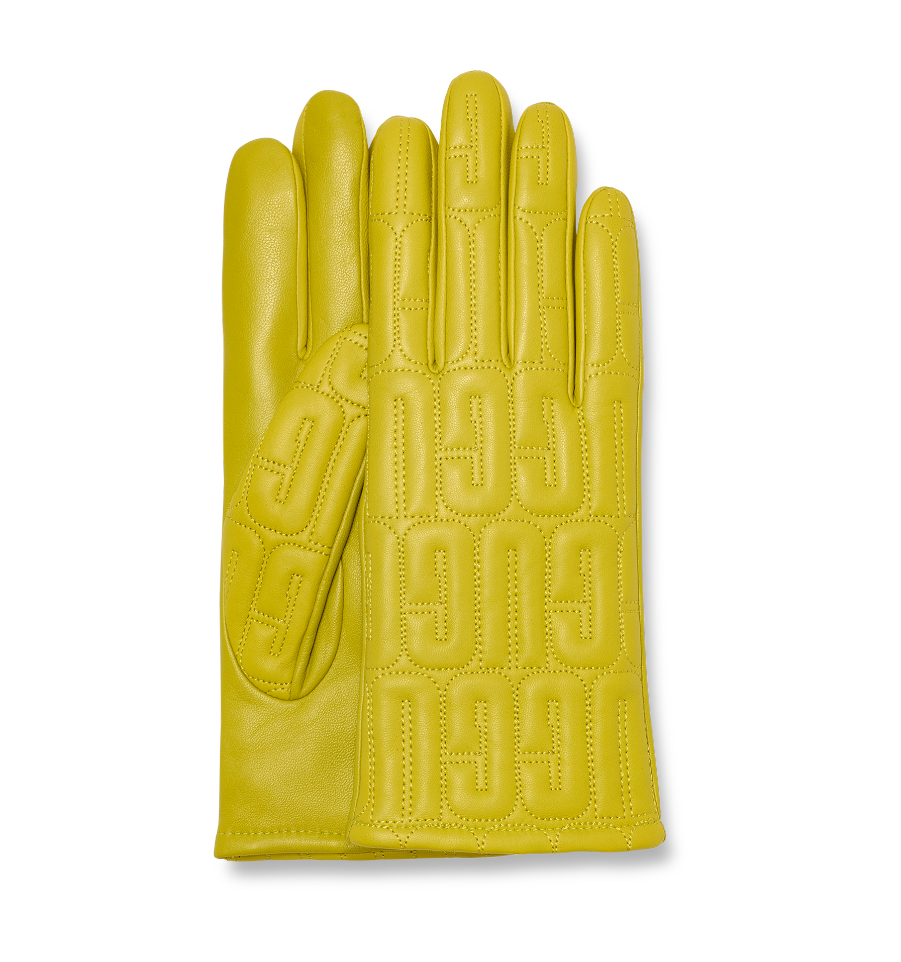 UGG Quilted Logo Leather & Cashmere 手袋 UGG® Leather Quilted Logo Tech Glove for Women | UGG®