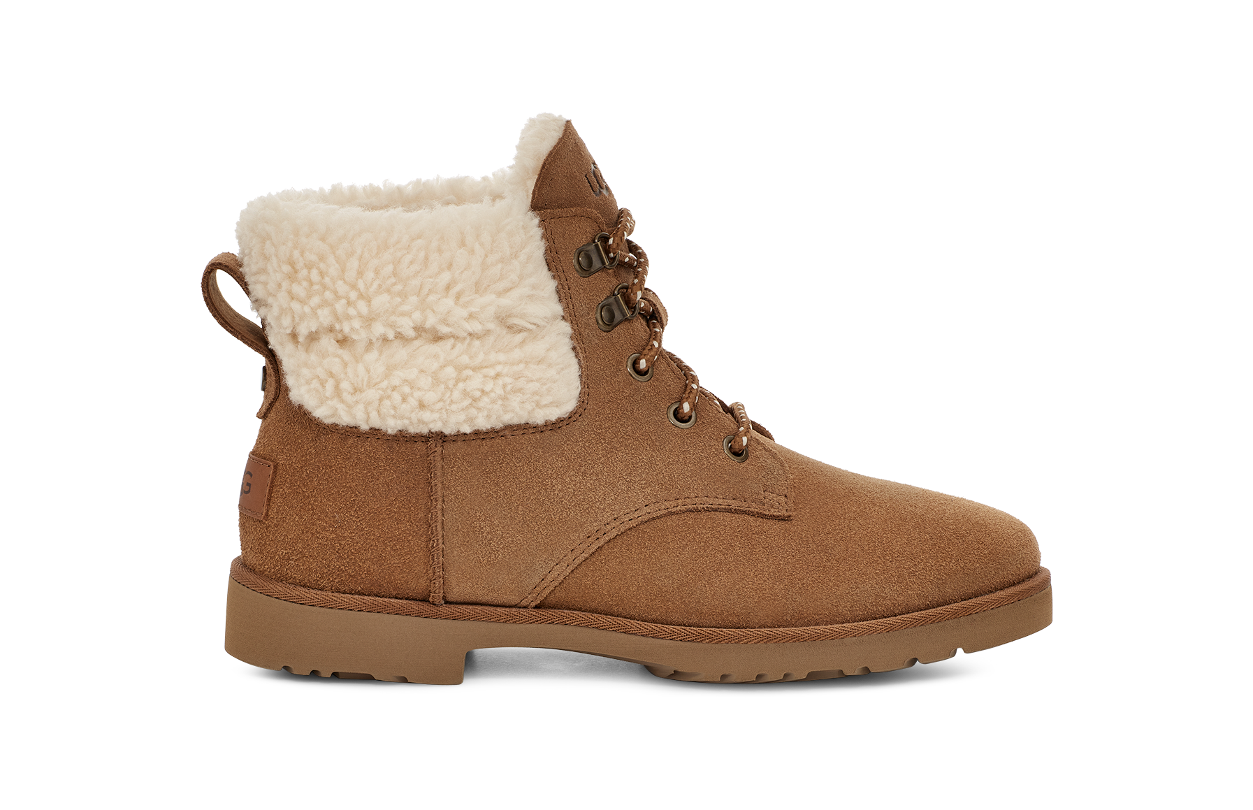 Women's UGG Romely Zip Chestnut Sheepskin