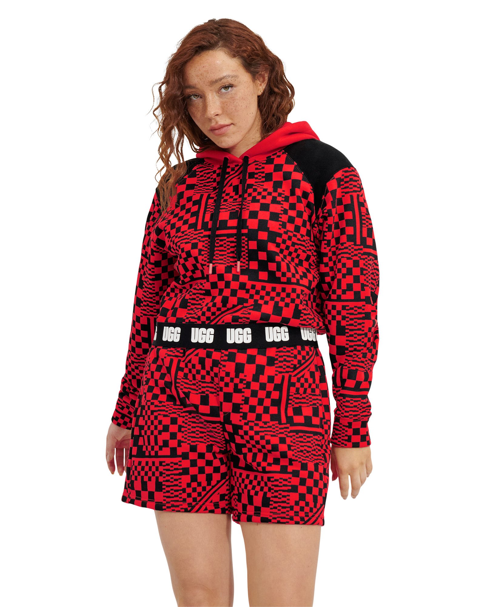 Red ugg on sale hoodie