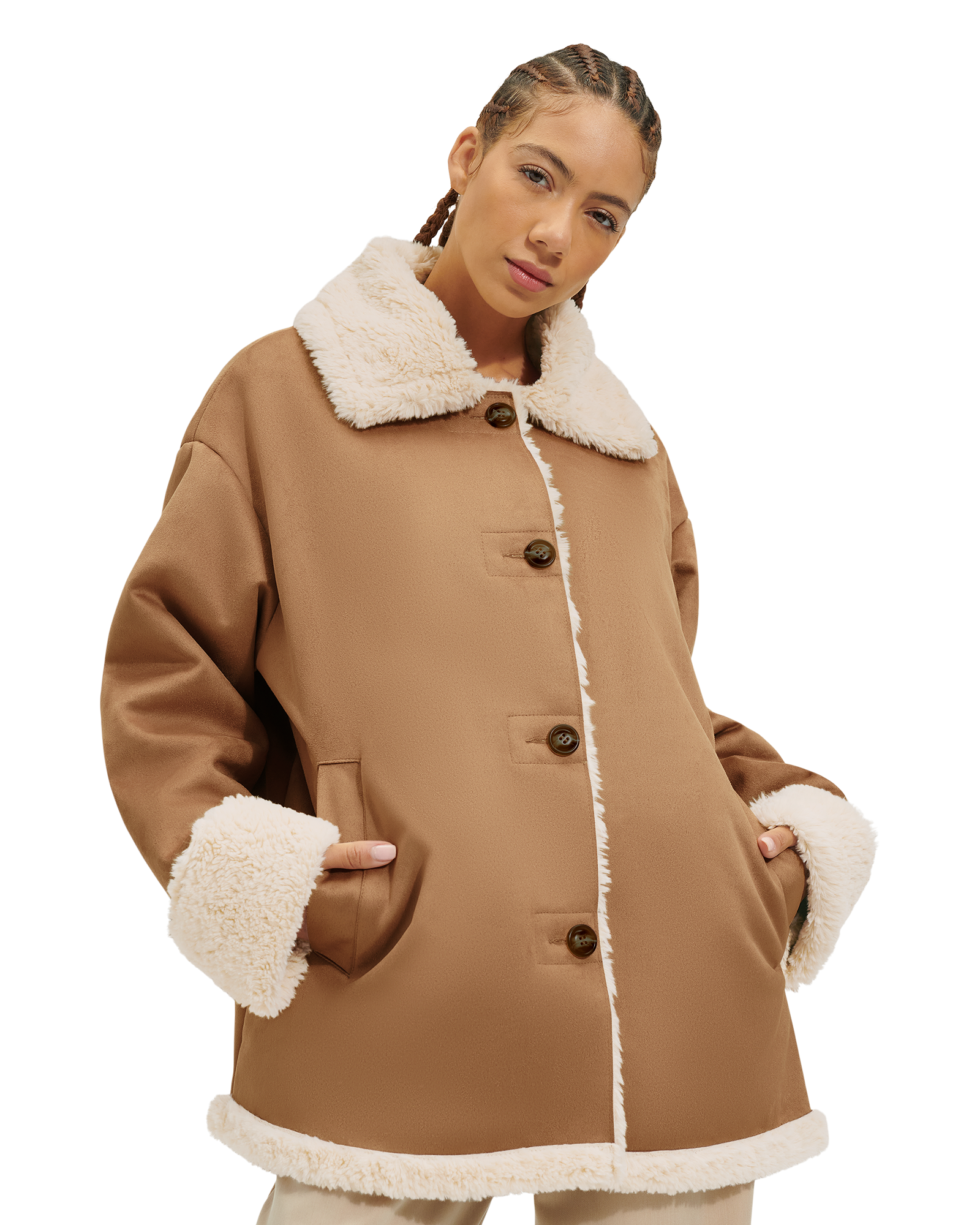 Dez Bonded Faux Fur Jacket