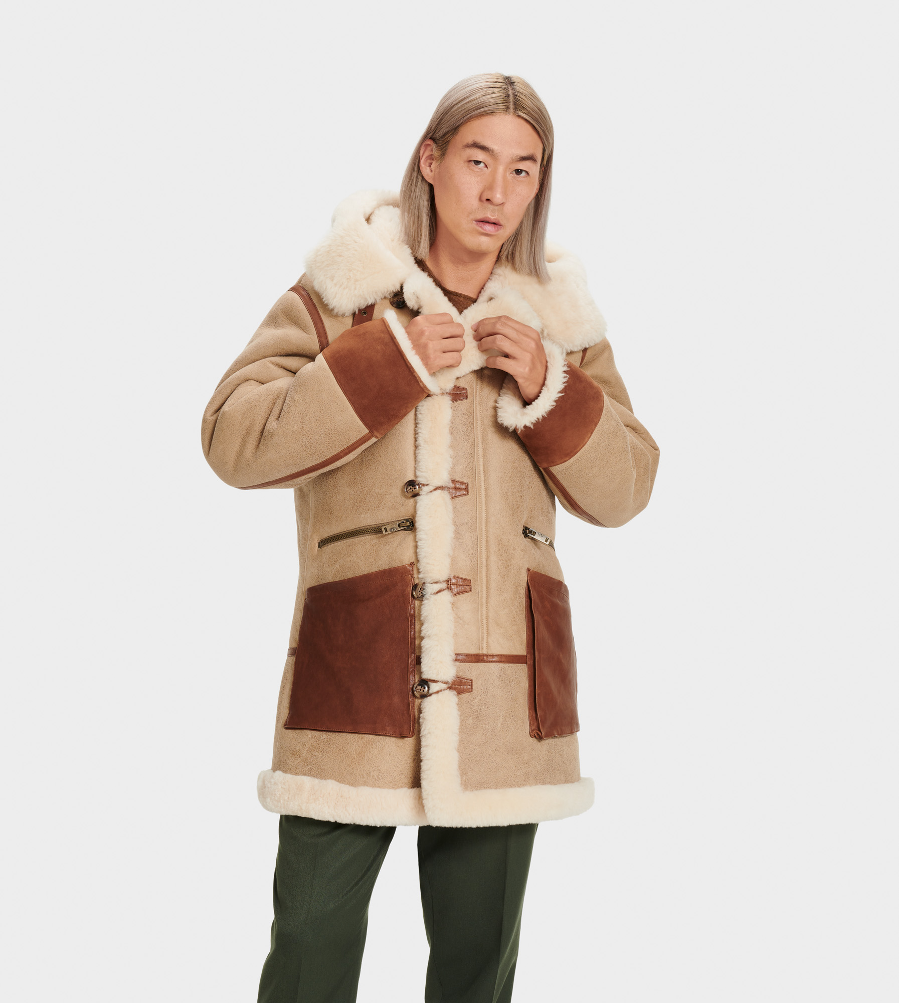 Yates Shearling Hooded Coat | UGG Official®