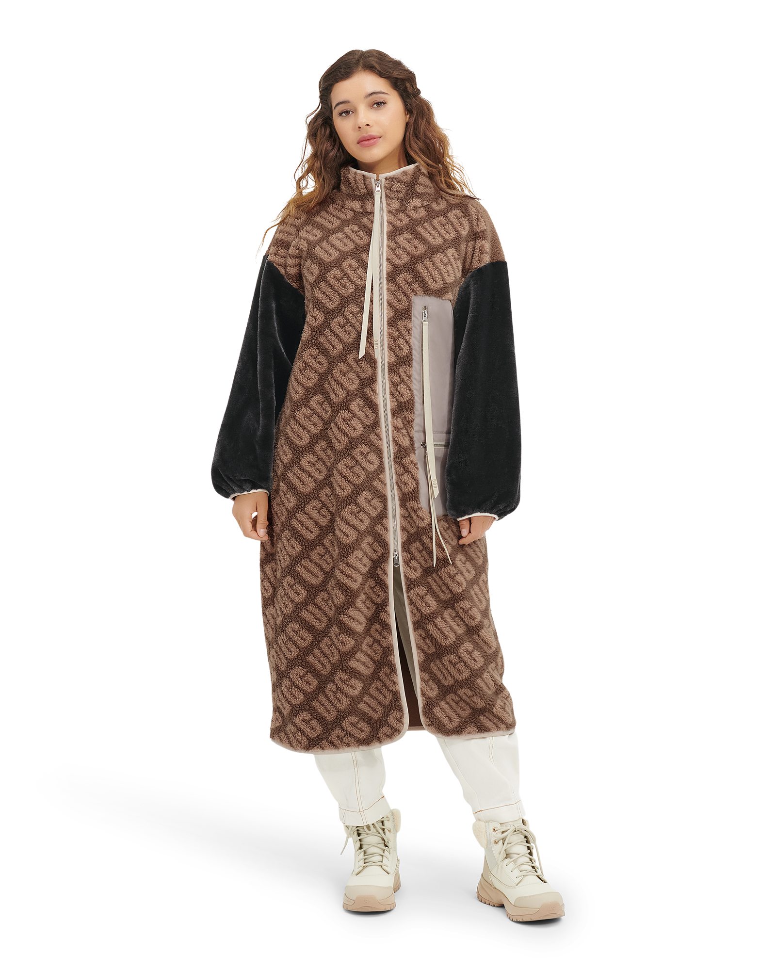 Marlene Sherpa Jacket Long Coat