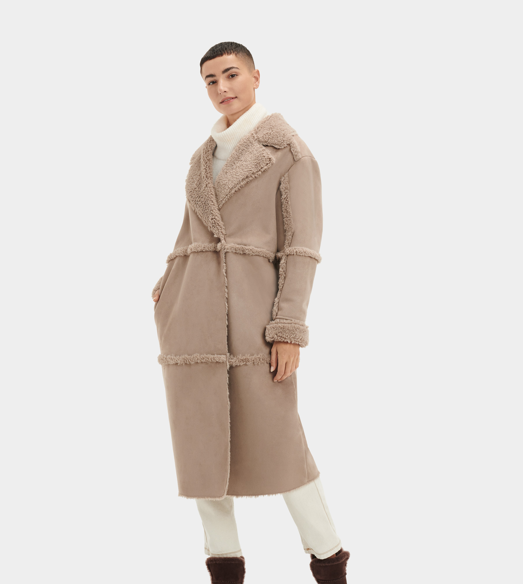 ★追跡&関税込【UGG】フェイクムートンTakara Coat Takara Long Faux Twinface Coat | UGG®