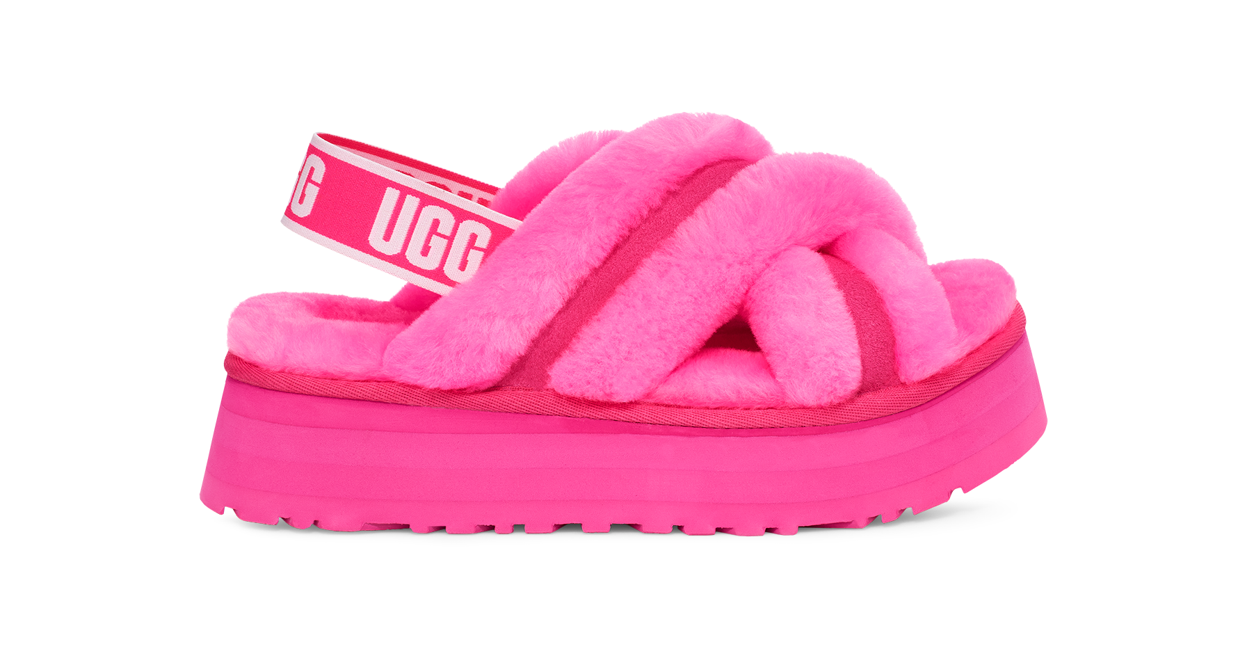 Uggs slides pink sale
