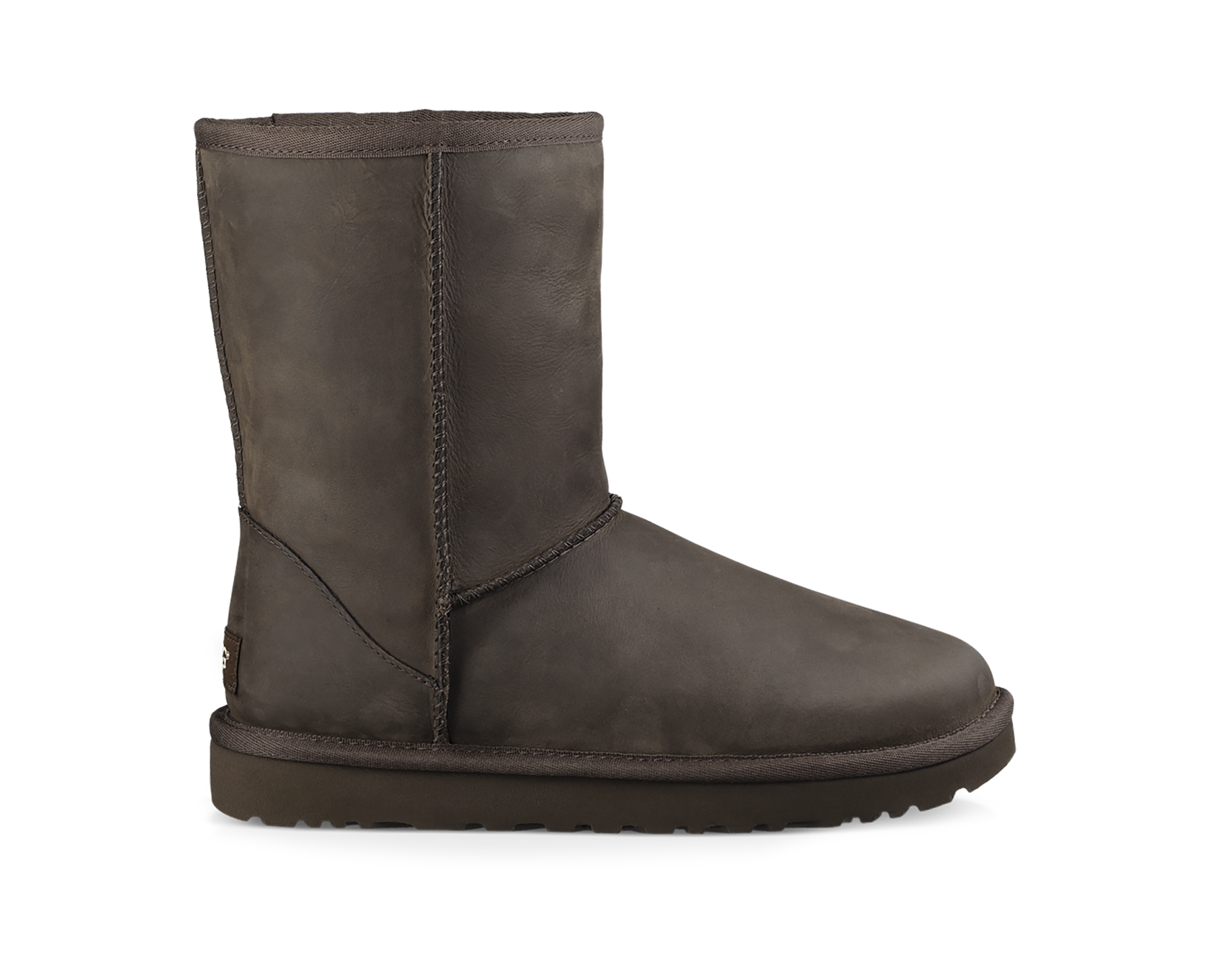 Classic leather deals uggs