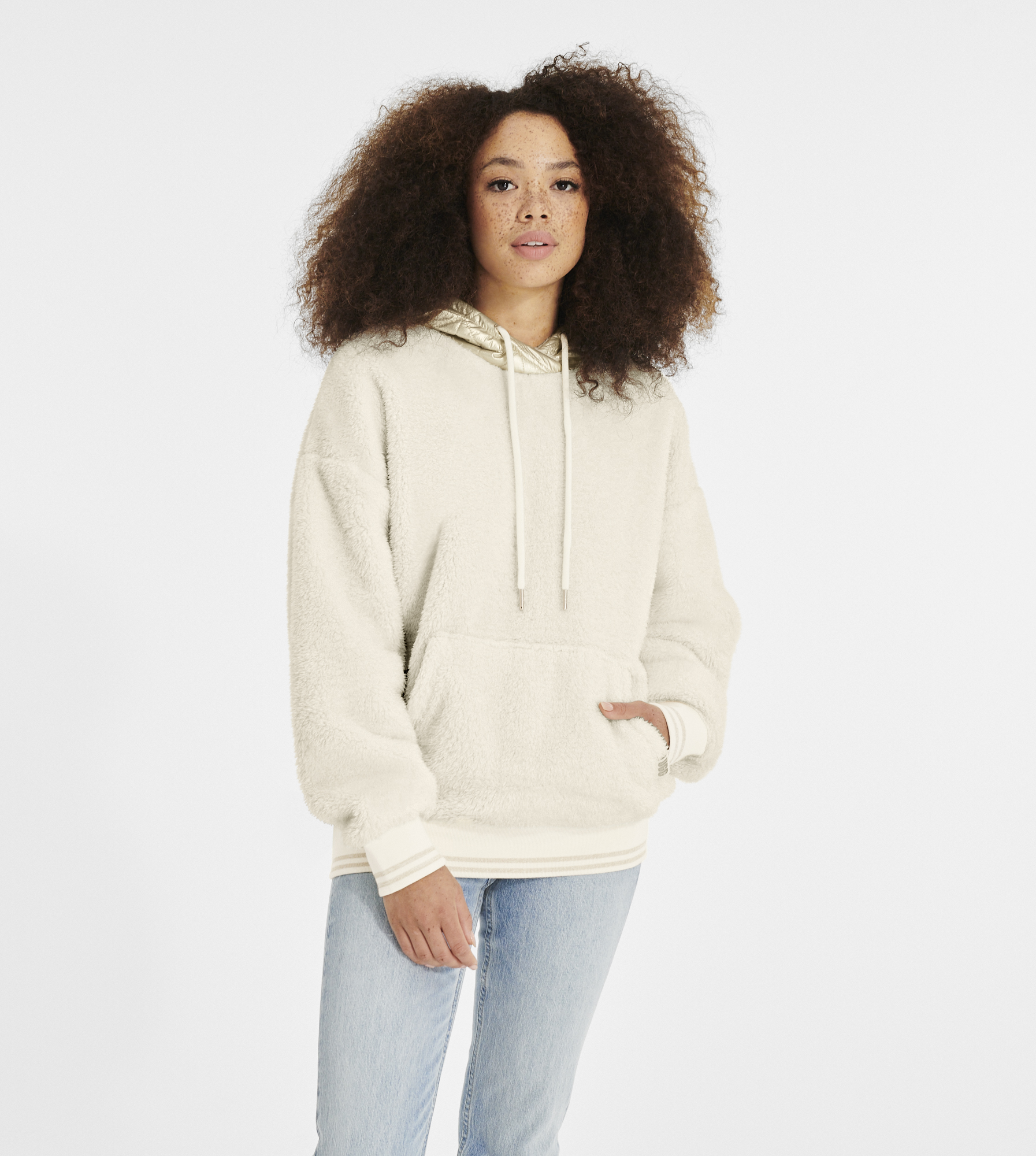 Loyra Sherpa Hoodie Metallic UGG®