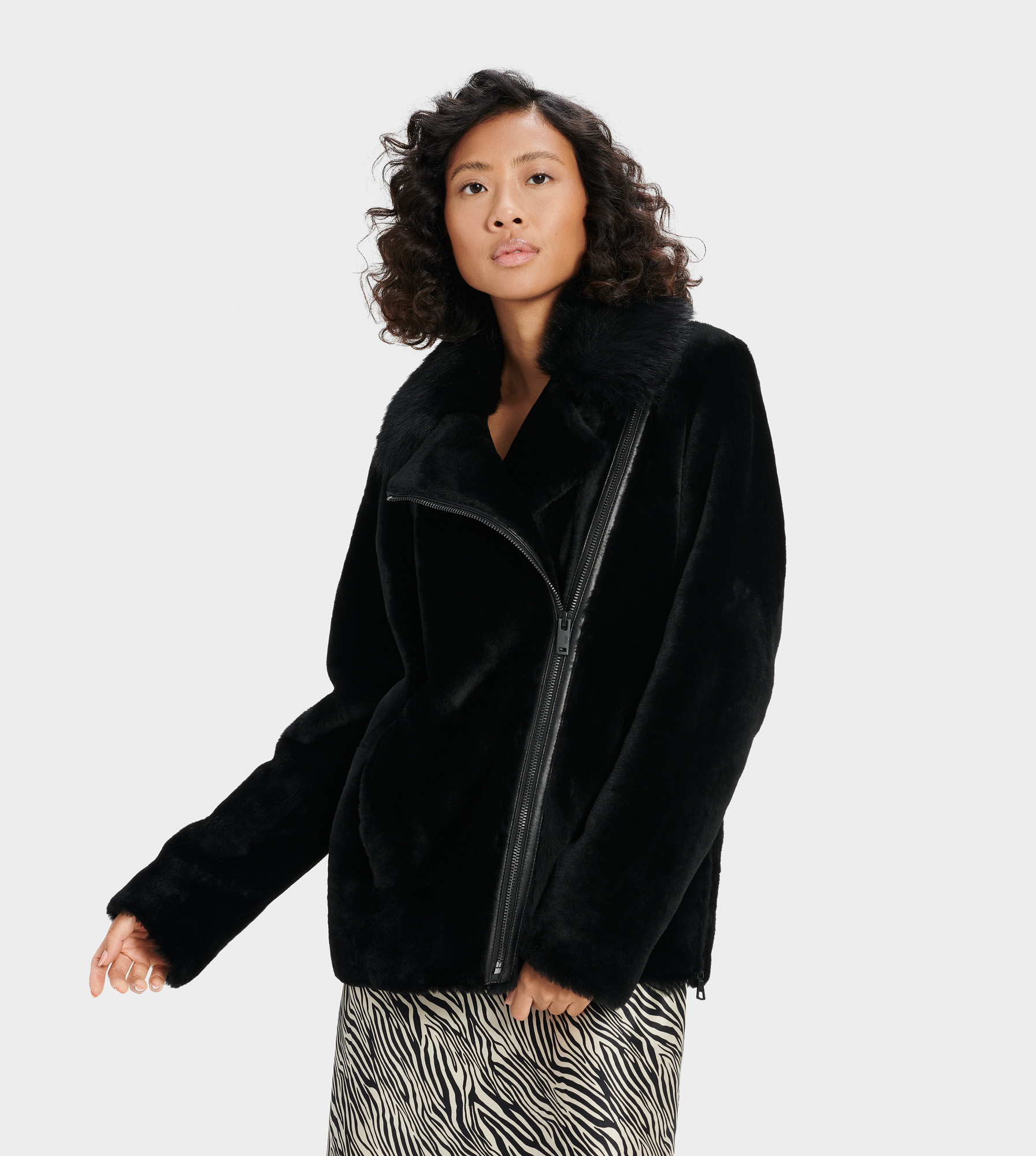 UGG® Nadine Short Shearling Jacket for Women | UGG® Europe