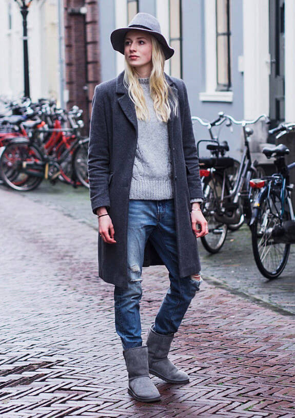 Grey hotsell ugg trainers