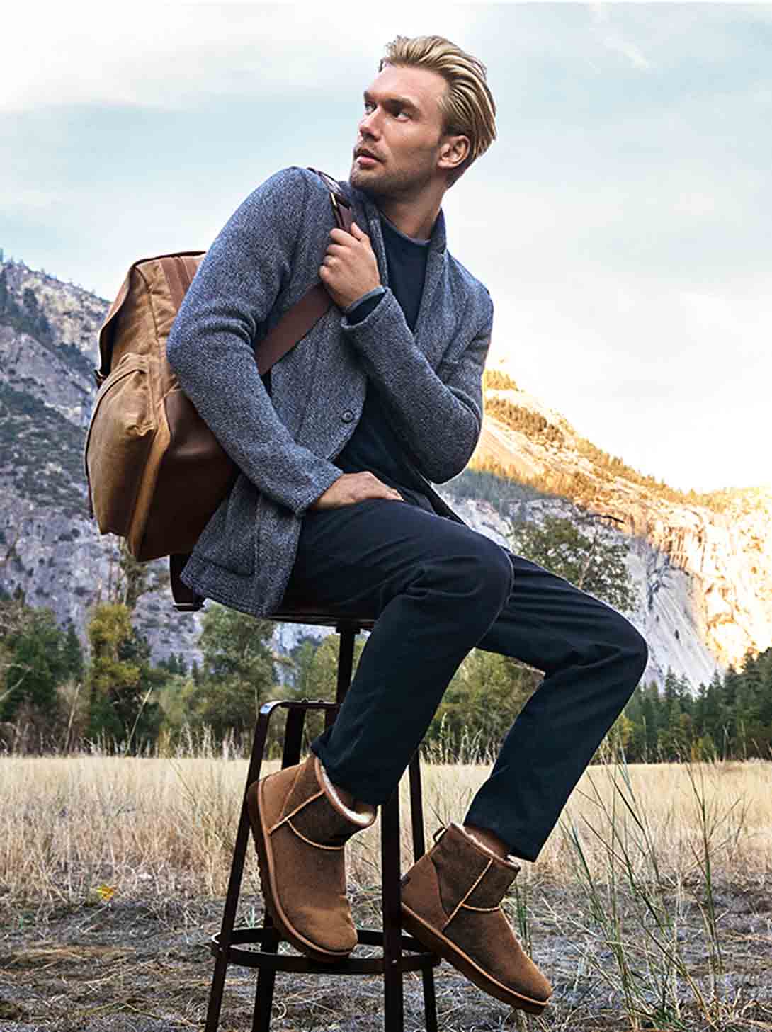 men wearing uggs