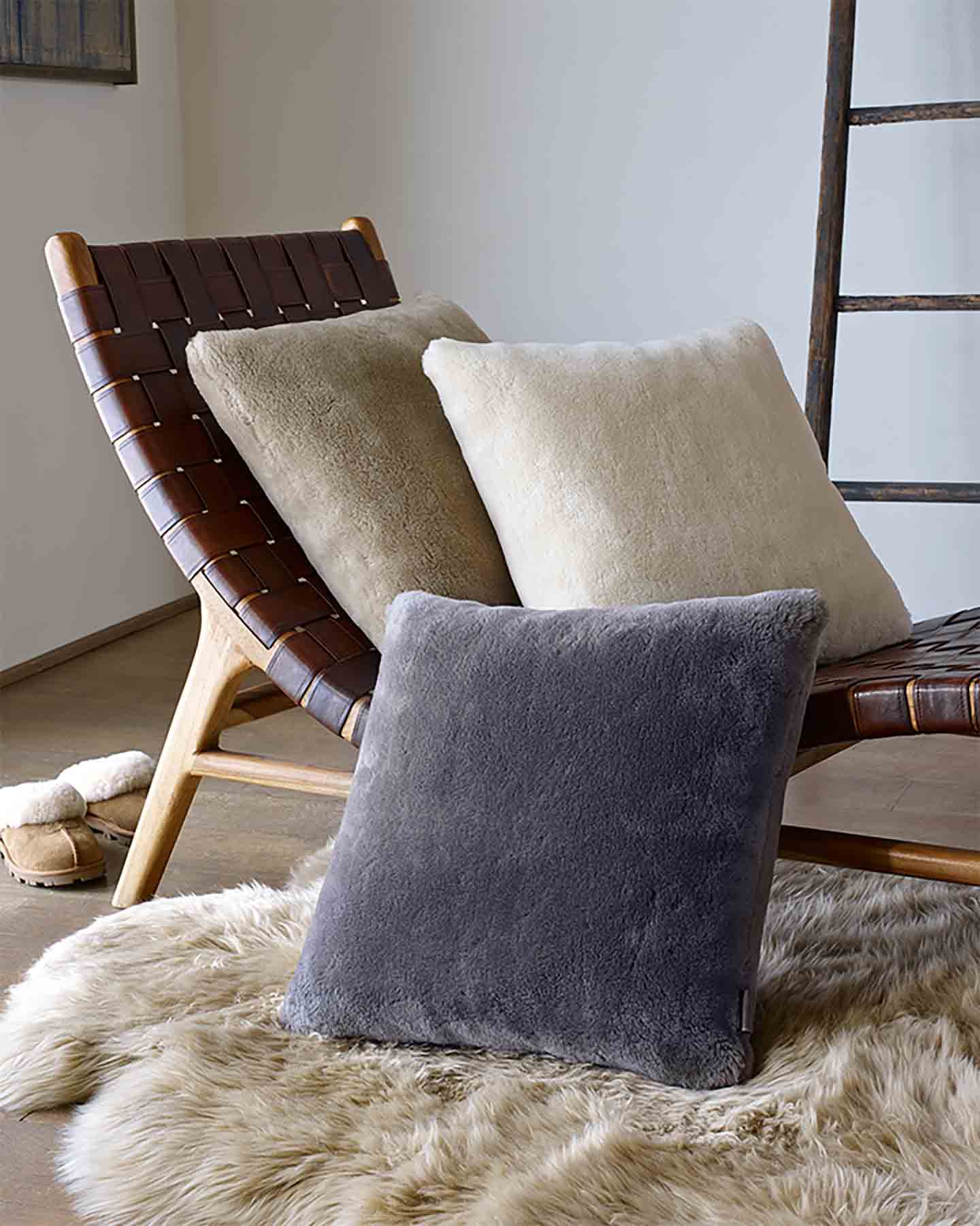 ugg throw pillow