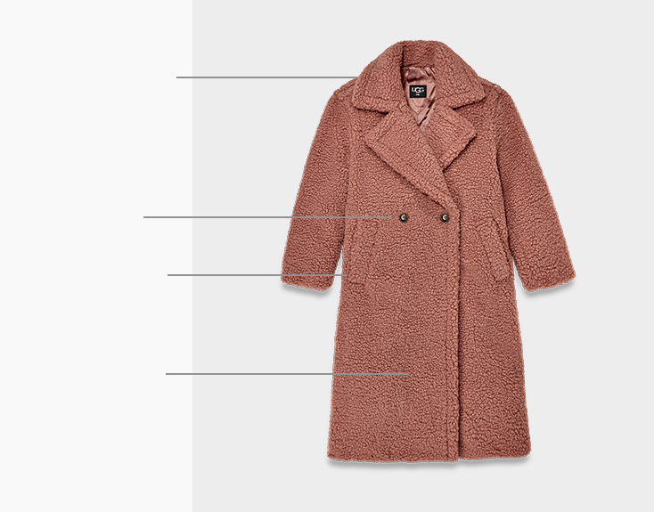 Gertrude Long Teddy Coat | UGG®