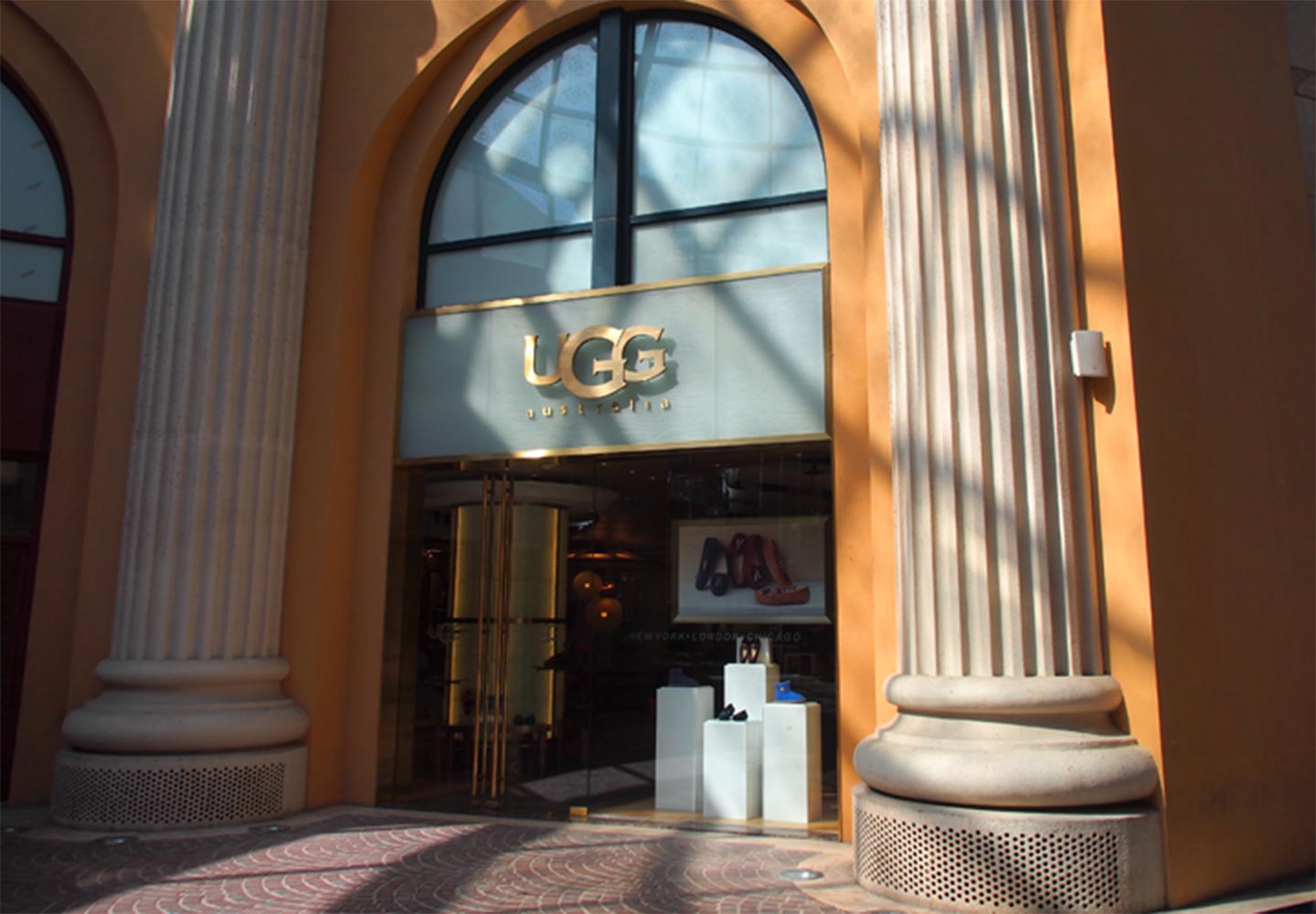 storefront of Ugg retail store