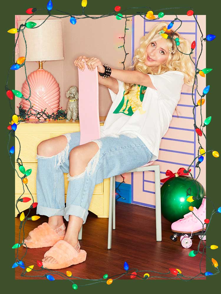 ugg fluff yeah coral