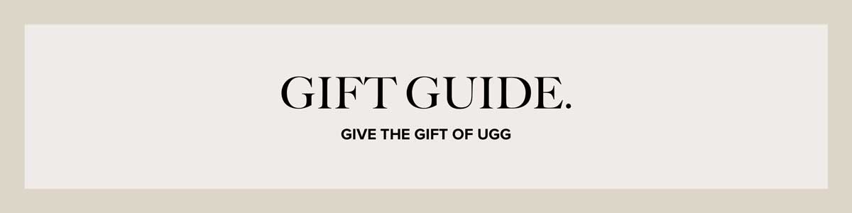 Gift guide. Spring 2021 UGG Banner.