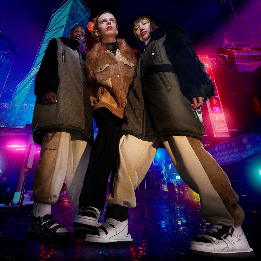 UGG X Feng Chen Wang コラボ フェイクファー ロングコート UGG x Feng Chen Wang