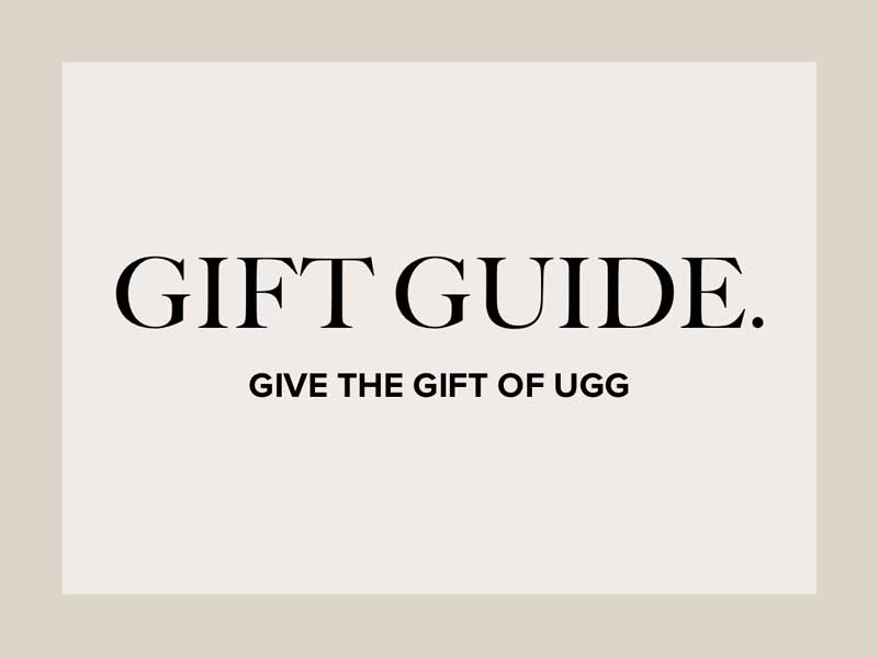 Gift guide. Spring 2021 UGG Banner.