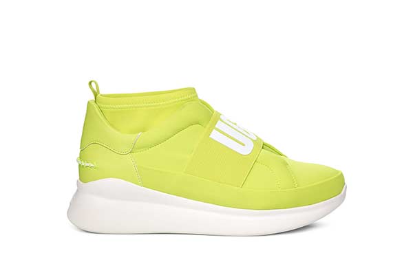 neon ugg slides
