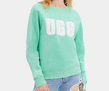 MADELINE FUZZY LOGO CREWNECK